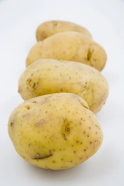 Unga potatis på naturliga bakgrund — Stockfoto