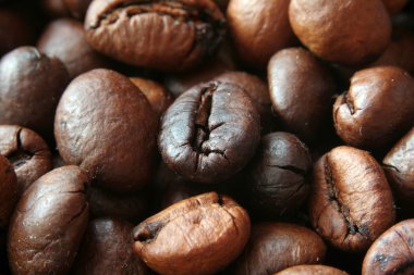 Closeup of coffe grains clipart