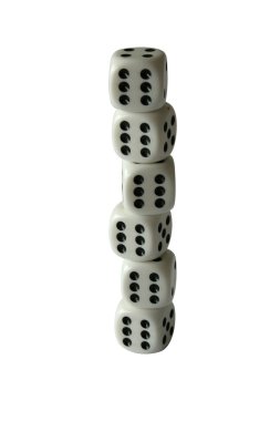 Six dices clipart