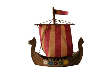 Model of viking boat clipart