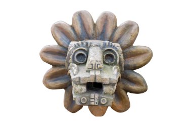 Ancient aztec relief clipart