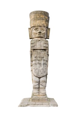 Ancient aztec statue clipart