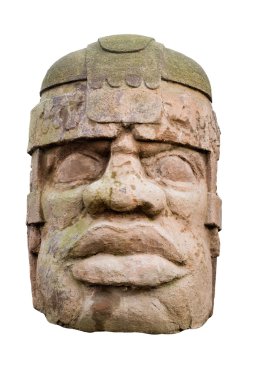 Ancient olmec head clipart