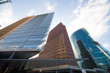 Modern buildings at potsdamer platz in Berlin clipart