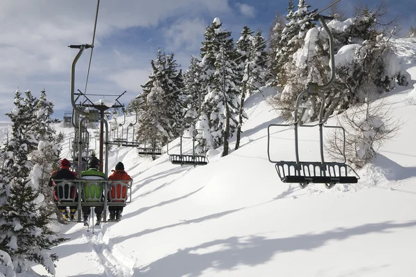 Ski-lift in Italiaanse Dolomieten — Stockfoto