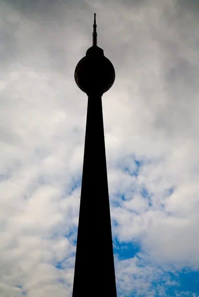 Πύργος τηλεόρασης στο Alexanderplatz στο Βερολίνο — Φωτογραφία Αρχείου