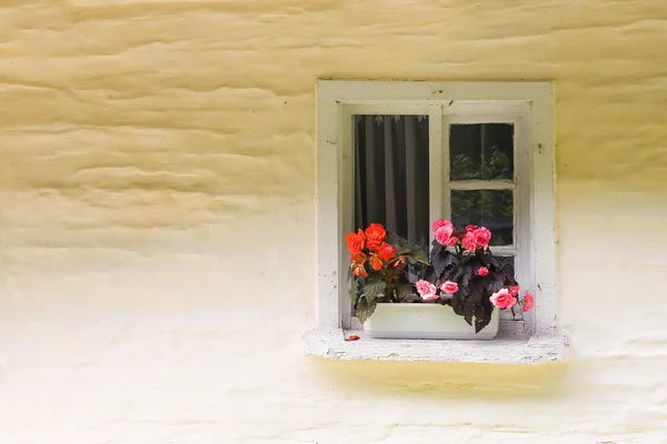 Malé venkovské okno — Stock fotografie