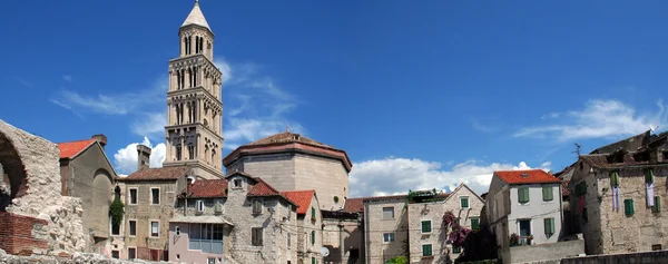 Panorama of old town in Split — Stock Photo, Image