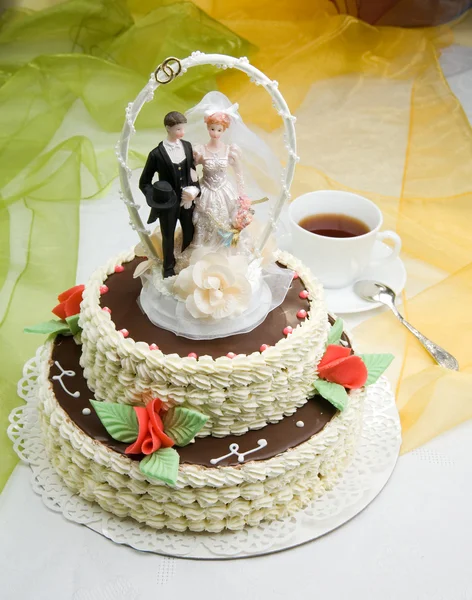 Весільний торт — стокове фото