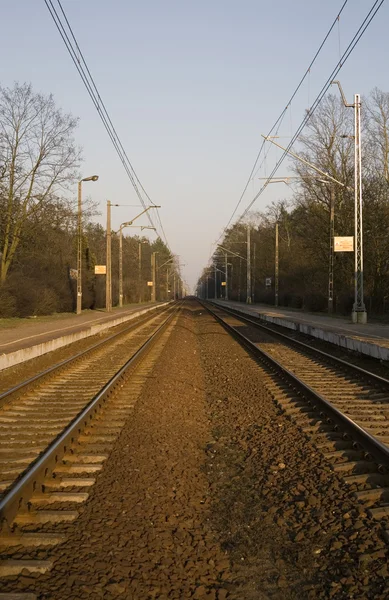 Gamla järnvägsspår — Stockfoto