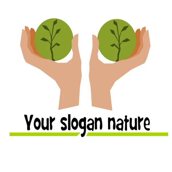 Eslogan naturaleza — Foto de Stock