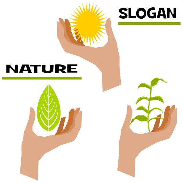 Slogan nature — Stock Photo, Image
