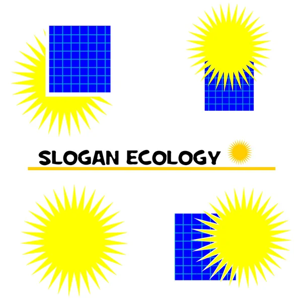 Slogan ekologi — Stockfoto
