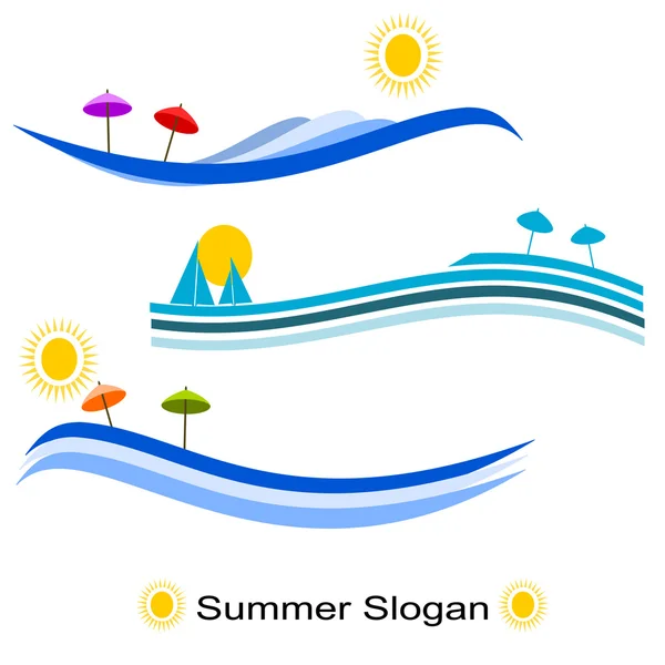 Slogan de verão — Fotografia de Stock