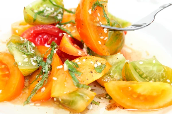 Heirloom Tomato Salad — Stock Photo, Image