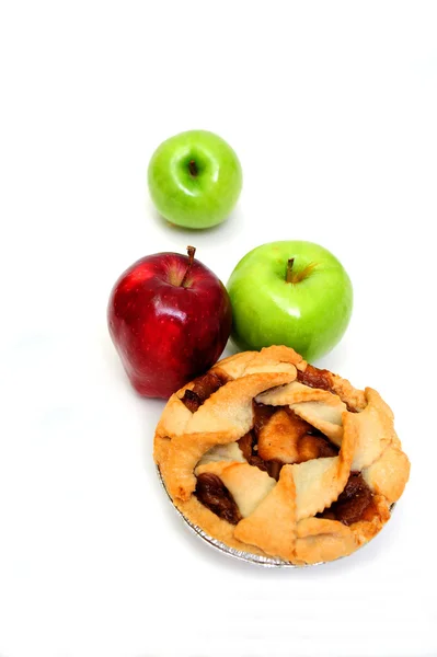 苹果和一个苹果派 — 图库照片