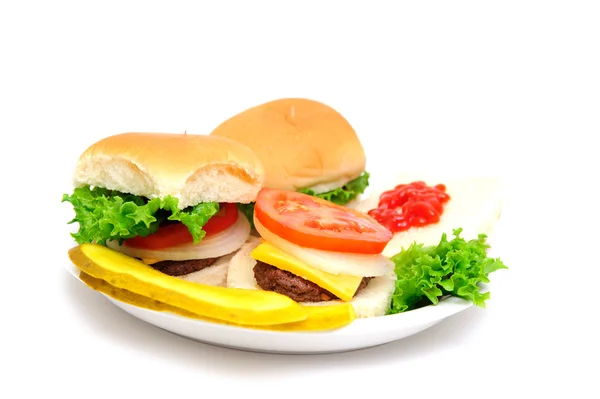Mini-hamburguesas — Foto de Stock