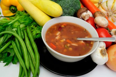 Vegetable soup clipart