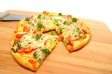 Gourmet Veggie Pizza clipart