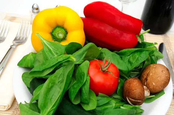 Grönsaker för en sallad — Stockfoto