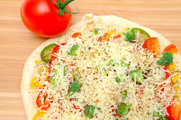 Vegtable Pizza For One — Stock Photo, Image