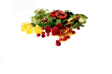 Salad On White clipart