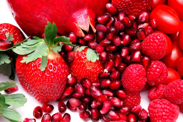 Helder rood fruit — Stockfoto