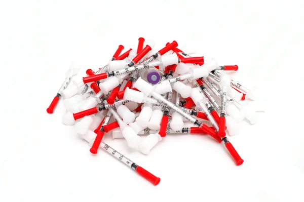 Insulin And Needles — Stock Photo, Image