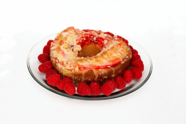 ラズベリー リングのケーキ — ストック写真