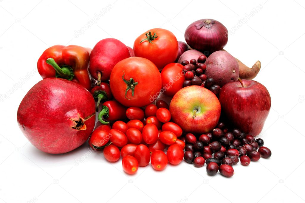 Red Fruit And Vegetables