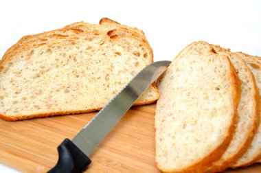 Sliced Cracked Wheat Sourdough Bread clipart