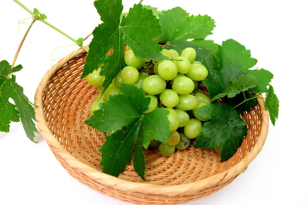 Uvas verdes sem sementes — Fotografia de Stock