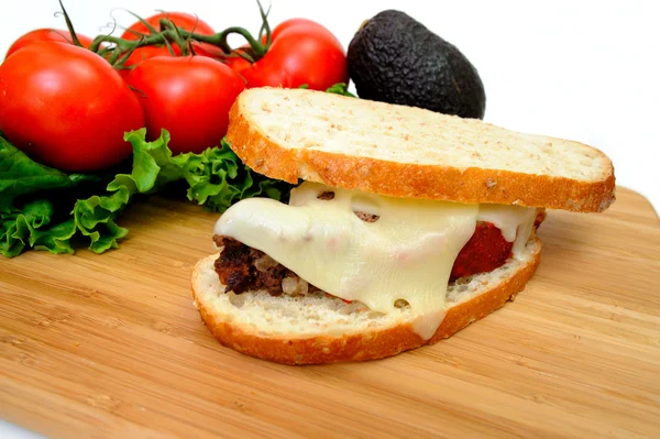 Sandwich de pastel de carne — Foto de Stock