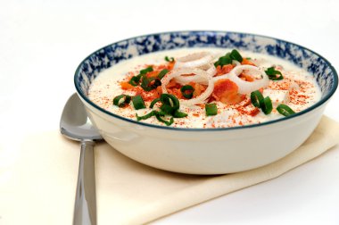 Clam chowder kırmızı biber ile