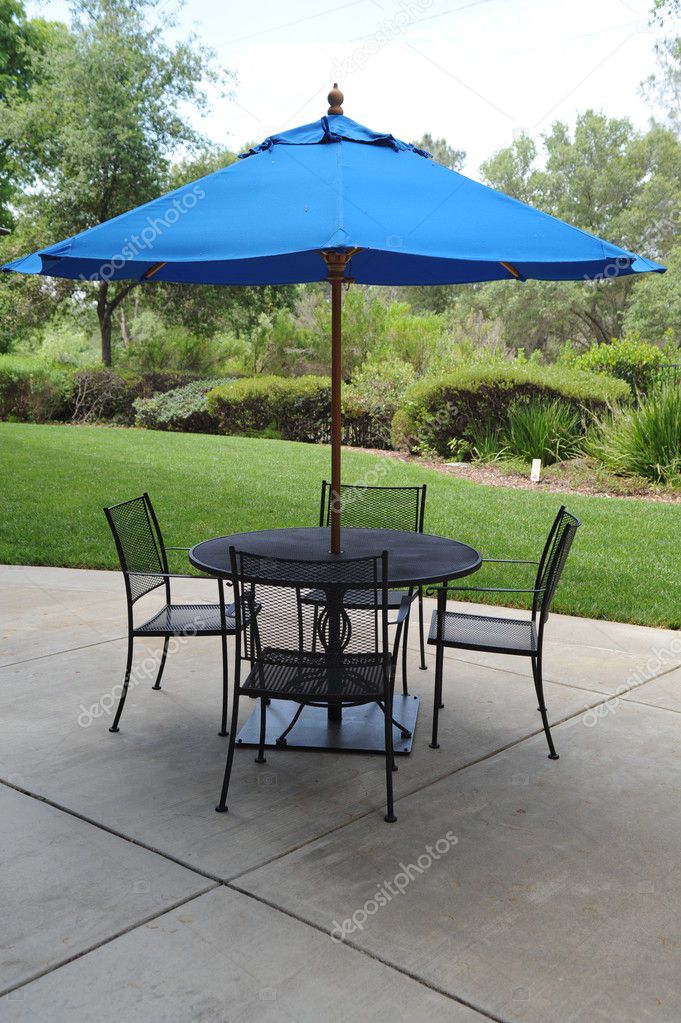 Wrought Iron Patio Furniture Set With Umbrella Patio Ideas