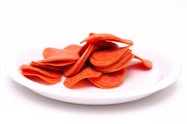 Sliced Pepperoni clipart