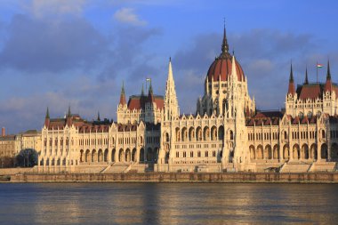 The parliament building in Budapest clipart
