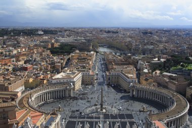 St. Peter's Square in Rome clipart