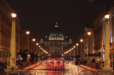 St. Peter's Basilica in Rome clipart