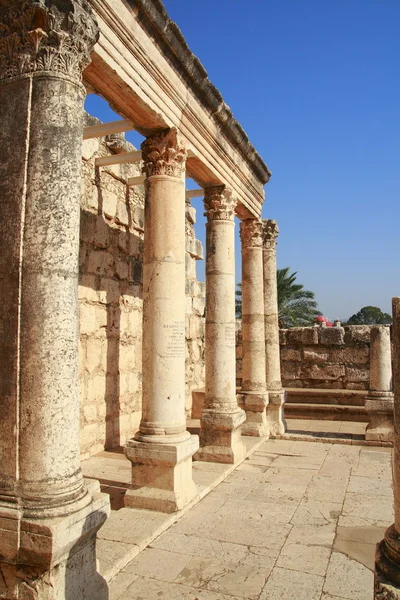 Synagoge in Kafarnaüm — Stockfoto
