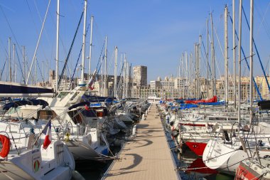 The old port of Marseille clipart