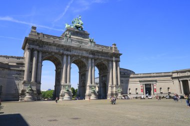 Arch in the Parc du Cinquantenaire clipart