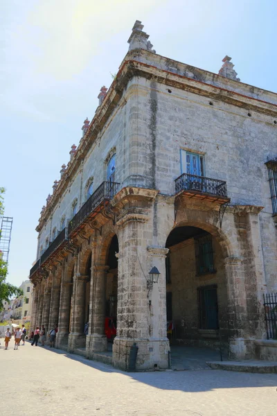 在哈瓦那老城的堡 — 图库照片