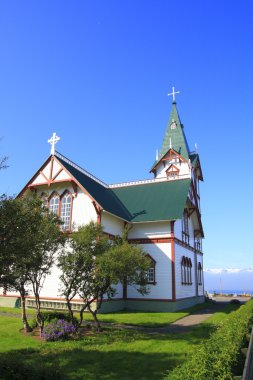 Husavik church clipart