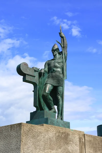 Άγαλμα του ingolfur Άρναρσον — Φωτογραφία Αρχείου