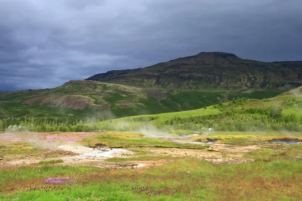 Jeotermal alanı haukadalur — Stok fotoğraf