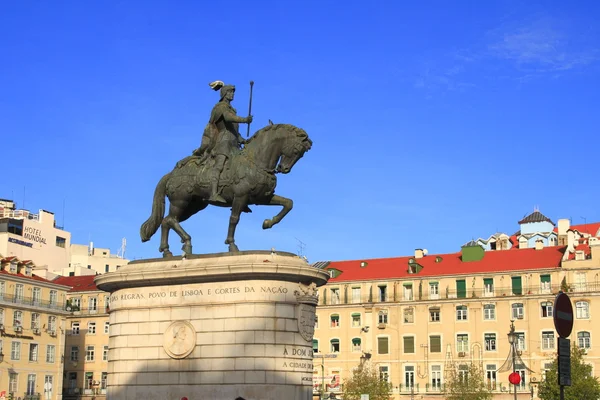 Standbeeld in Lissabon — Stockfoto