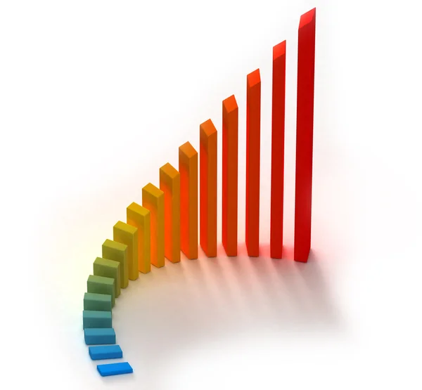 Gráfico de cores Imagem De Stock