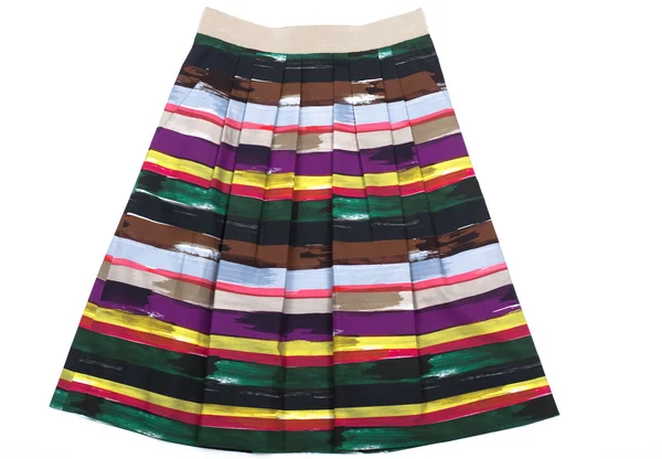 Разноцветная женская юбка — стоковое фото