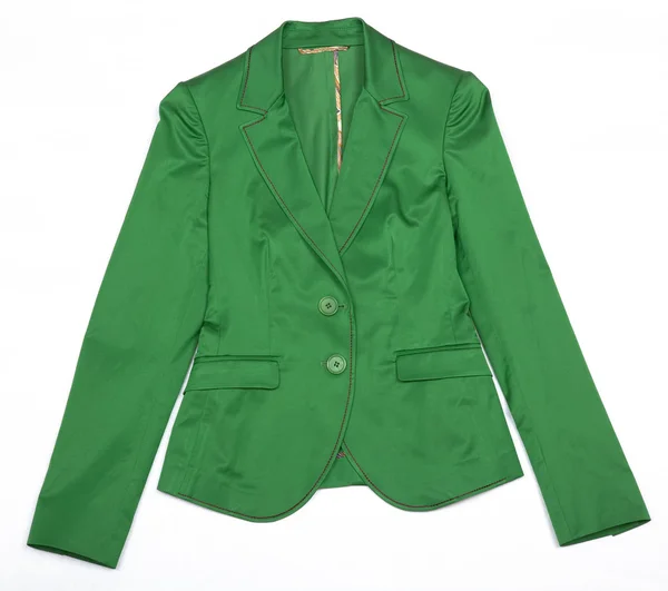 Zöld női kabát. — Stock Fotó